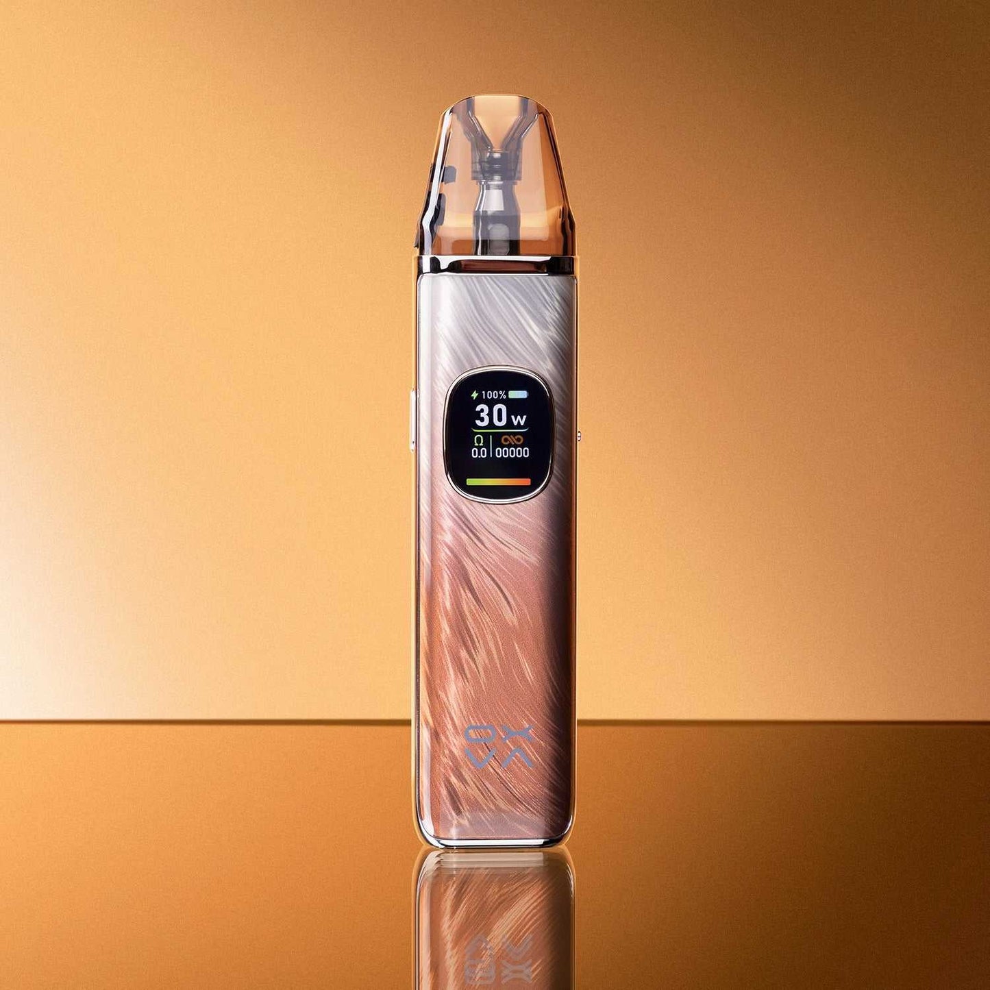 OXVA XLIM PRO 2 pod device with 0.56-inch HD color screen and sleek metallic finish