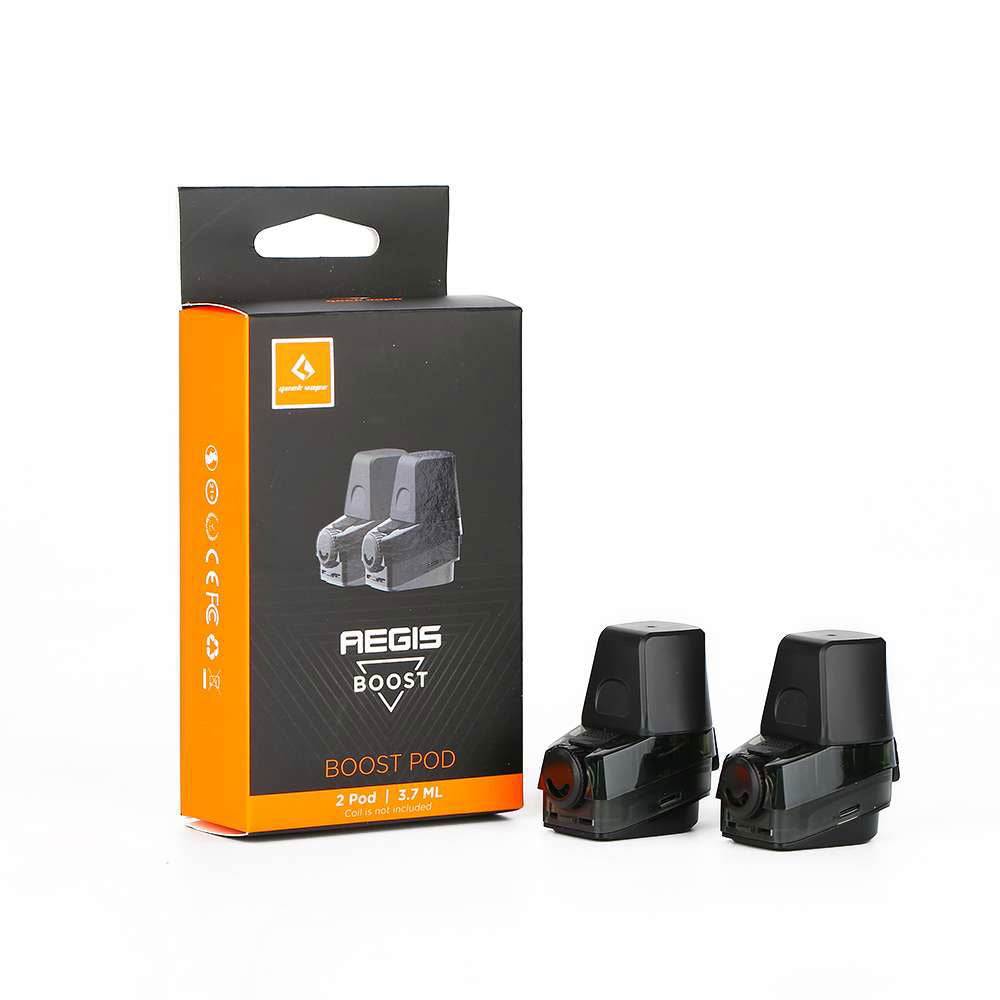 GeekVape Aegis Boost replacement pods 2pcs with 3.7ml capacity for smooth vaping experience