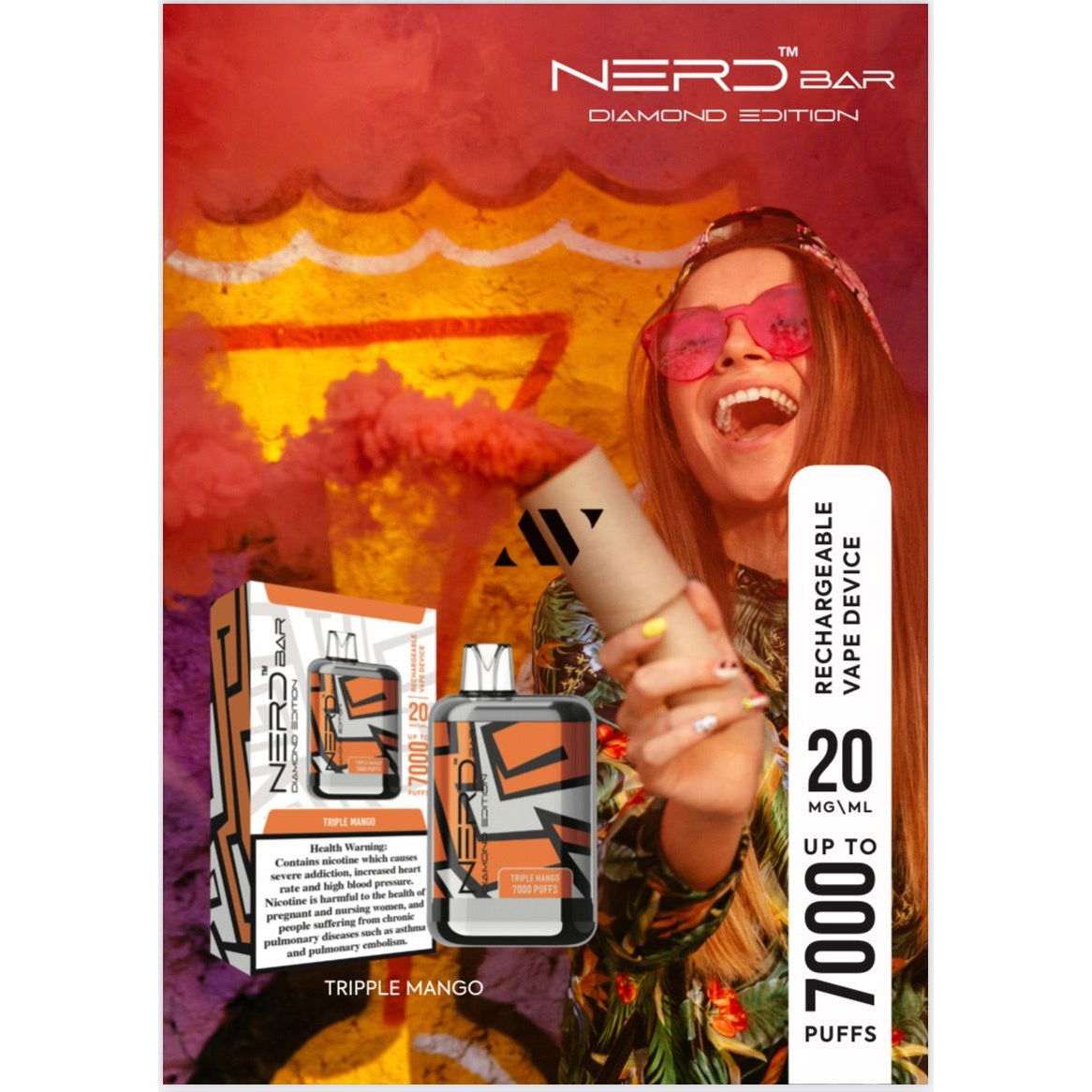 NERD Bar 7000 Puffs Diamond Edition Disposable Vape (2% Nicotine) - Puff Dady VAPE SHOP - - NERD Bar 7000 Puffs Diamond Edition Disposable Vape (2% Nicotine) - Puff Dady VAPE SHOP - - NERD Bar 7000 Puffs Diamond Edition Disposable Vape 2% Nicotine - - #tag1# - #tag2#