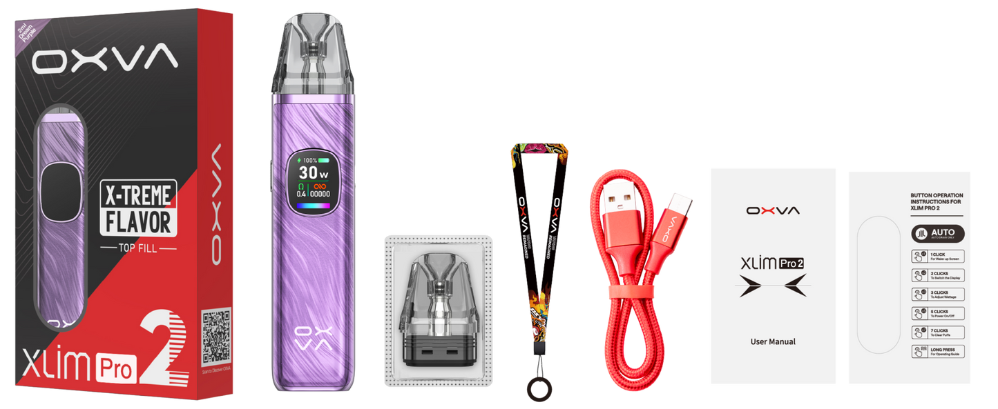 OXVA Xlim Pro 2 Pod Device Dubai - Best Advanced Long-Lasting Vape UAE | 1300mAh HD Display