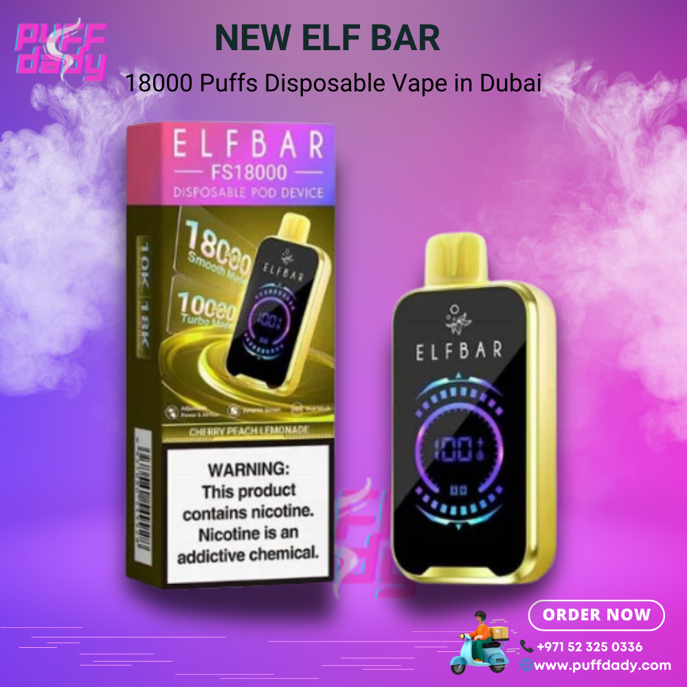 New Elf Bar 18000 Puffs Disposable Vape in Dubai