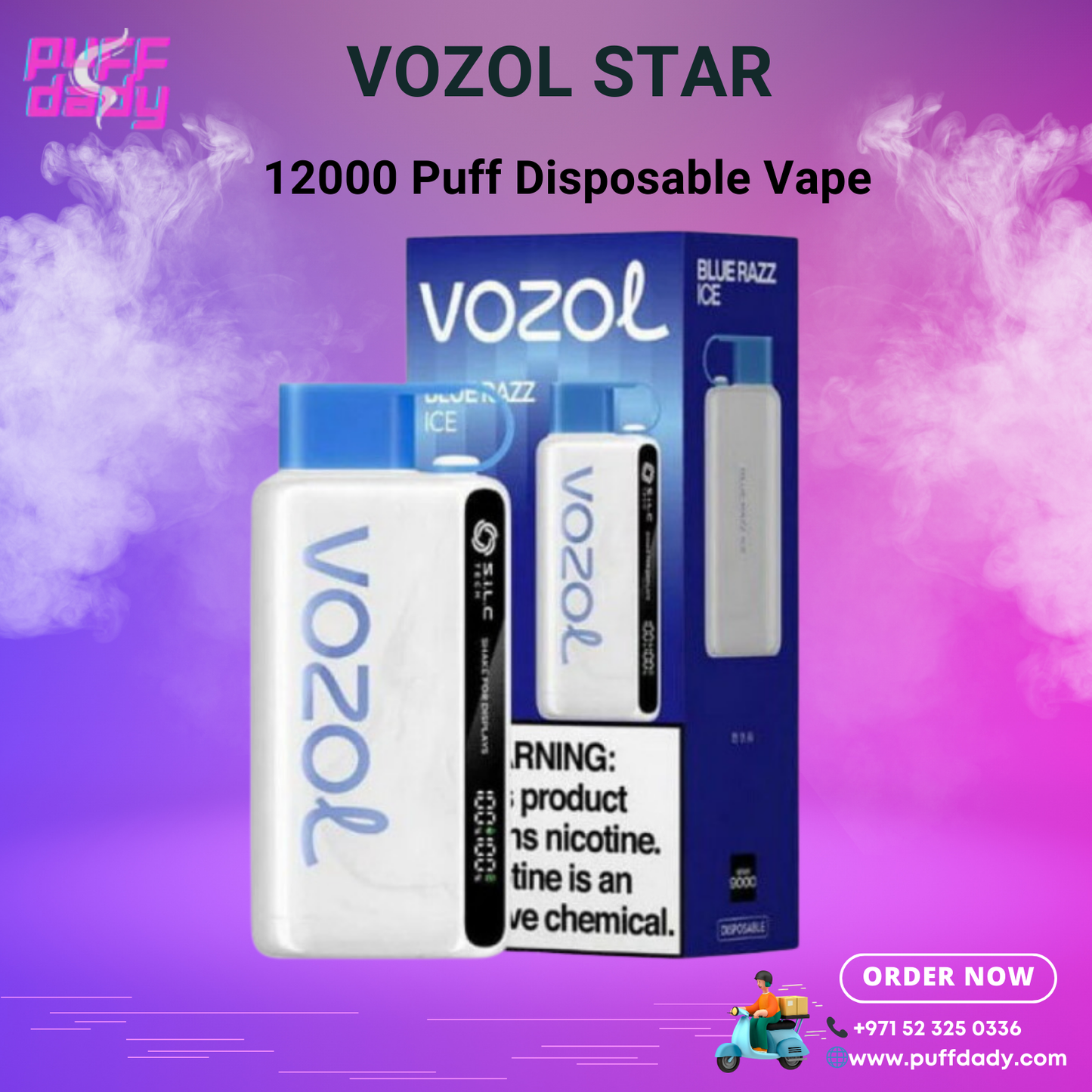 The Vozol Star 12000 Puffs Disposable Vape in UAE