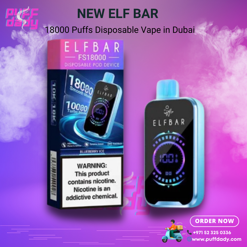 New Elf Bar 18000 Puffs Disposable Vape in Dubai