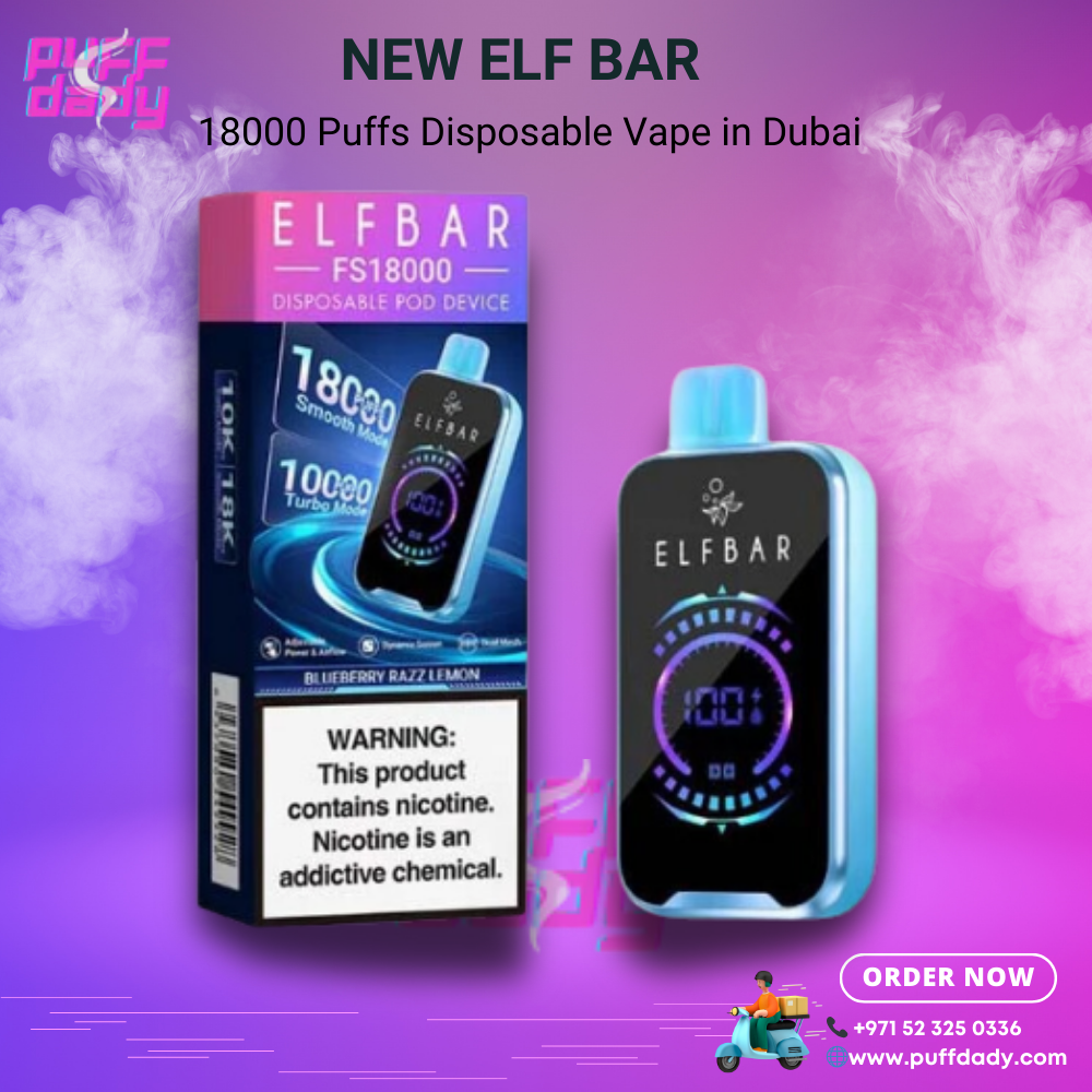 New Elf Bar 18000 Puffs Disposable Vape in Dubai