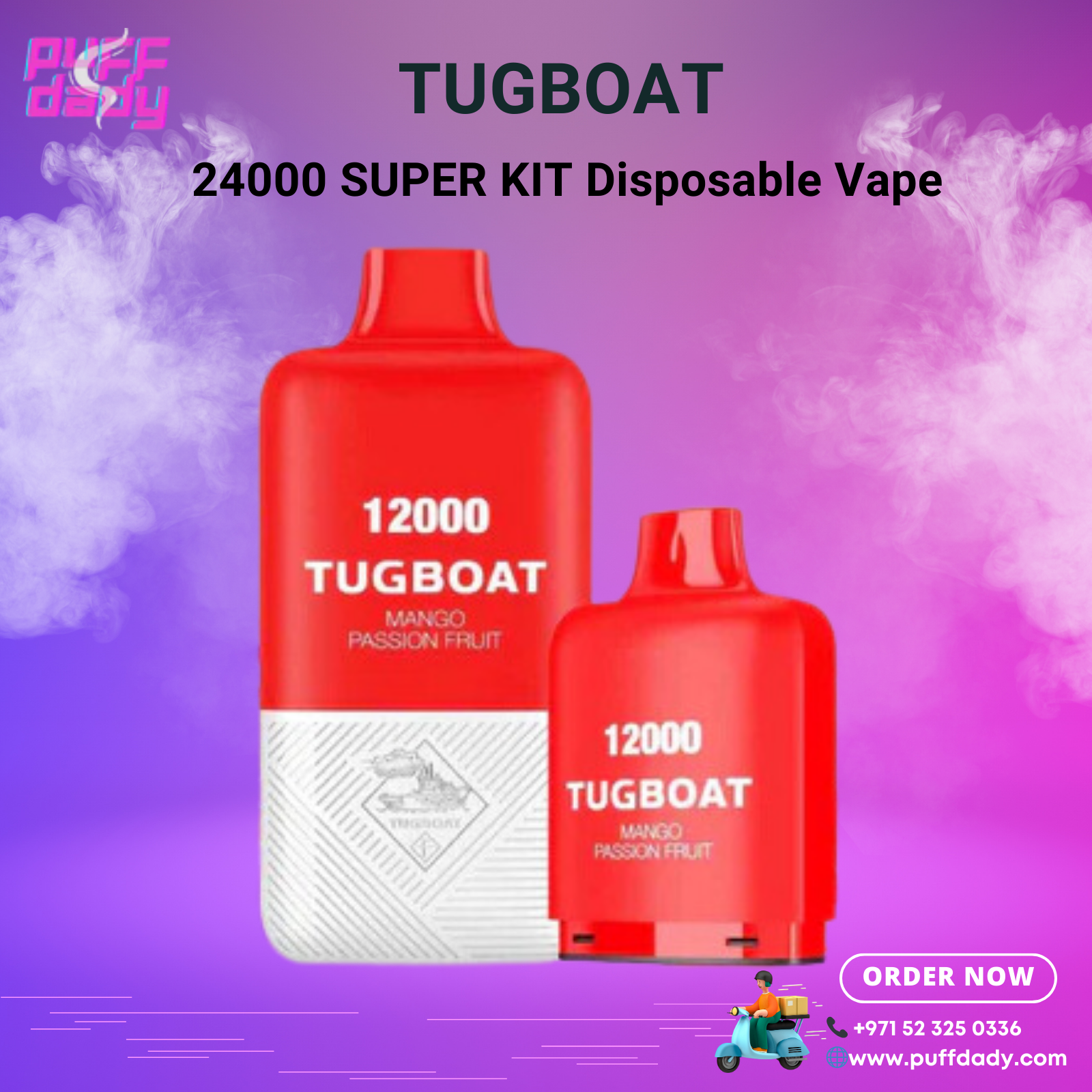 Tugboat Super Kit 24000 Puffs Disposable Vape in Dubai