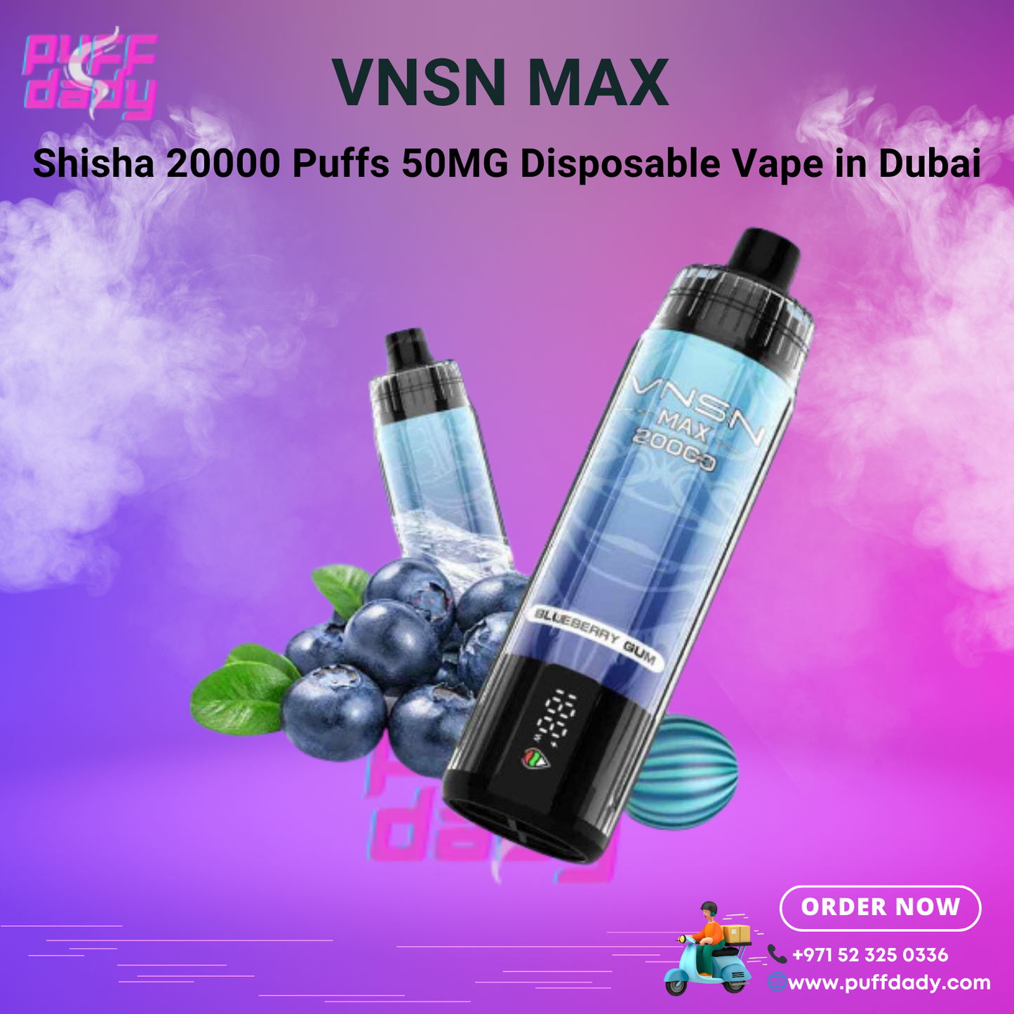 VNSN MAX 20000 Puffs Disposable Vape in UAE