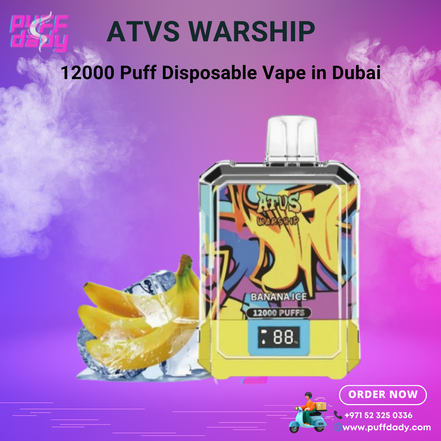 ATVS Warship 12000 disposable vape