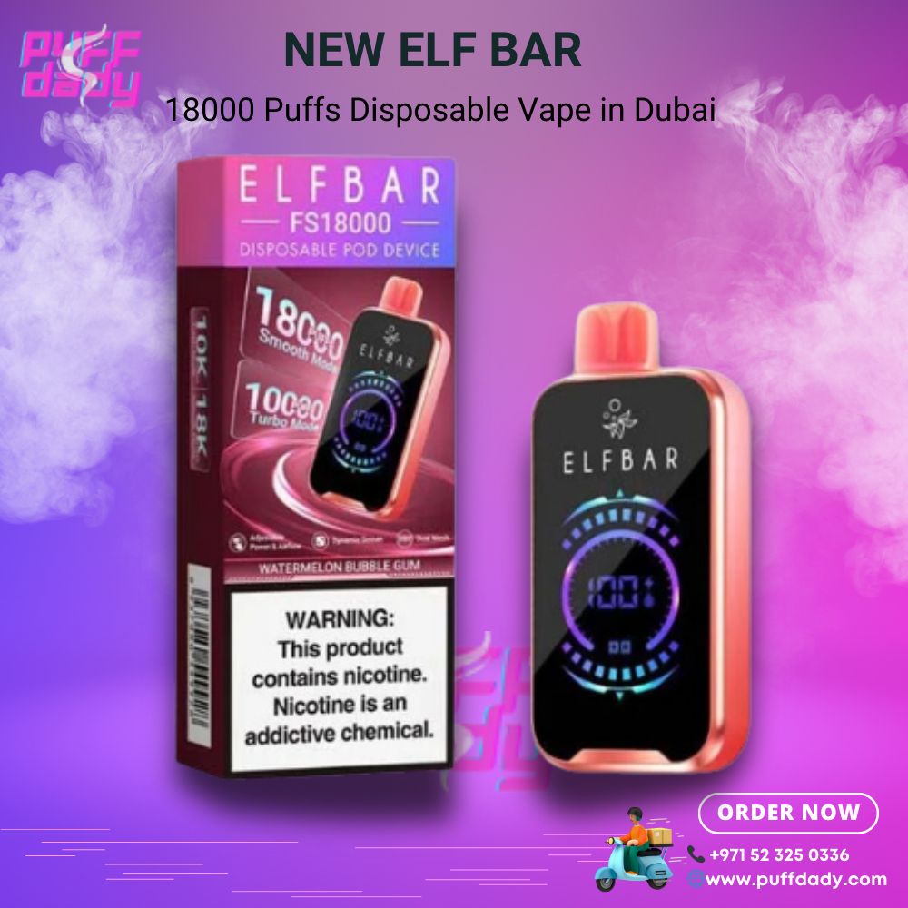 New Elf Bar 18000 Puffs Disposable Vape in Dubai