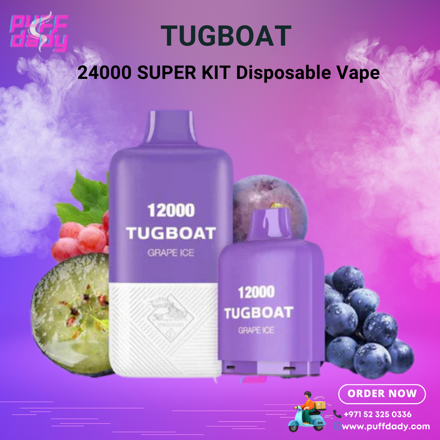 Tugboat Super Kit 24000 Puffs Disposable Vape in Dubai