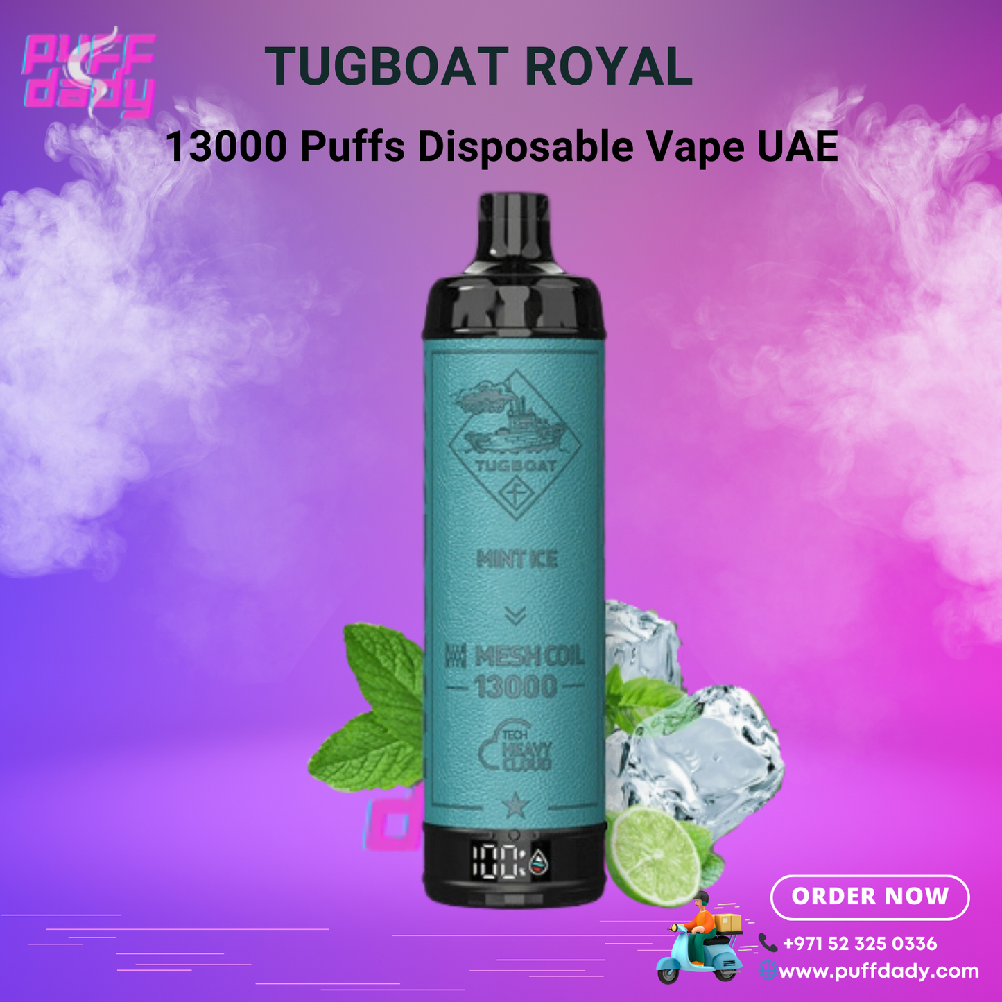 TUGBOAT ROYAL 13000 PUFFS DISPOSABLE VAPE