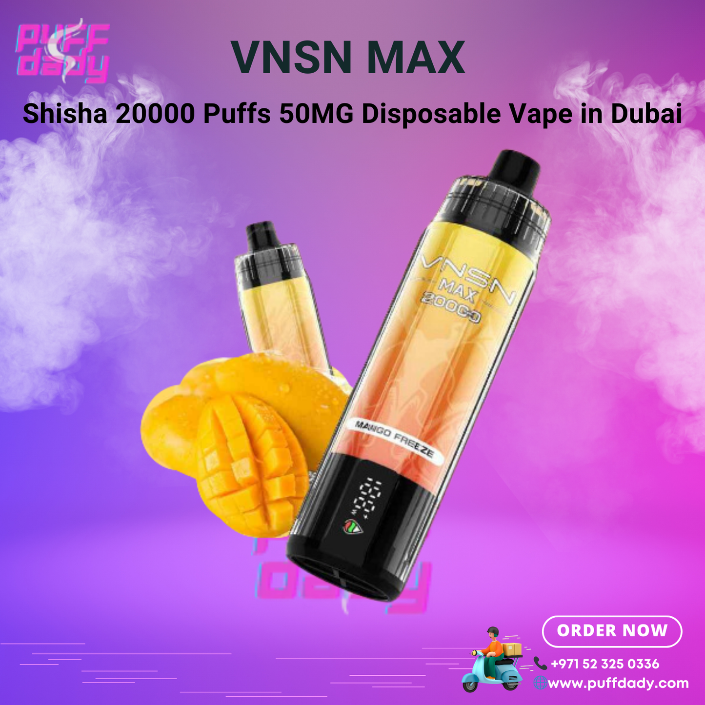 VNSN MAX 20000 Puffs Disposable Vape in UAE