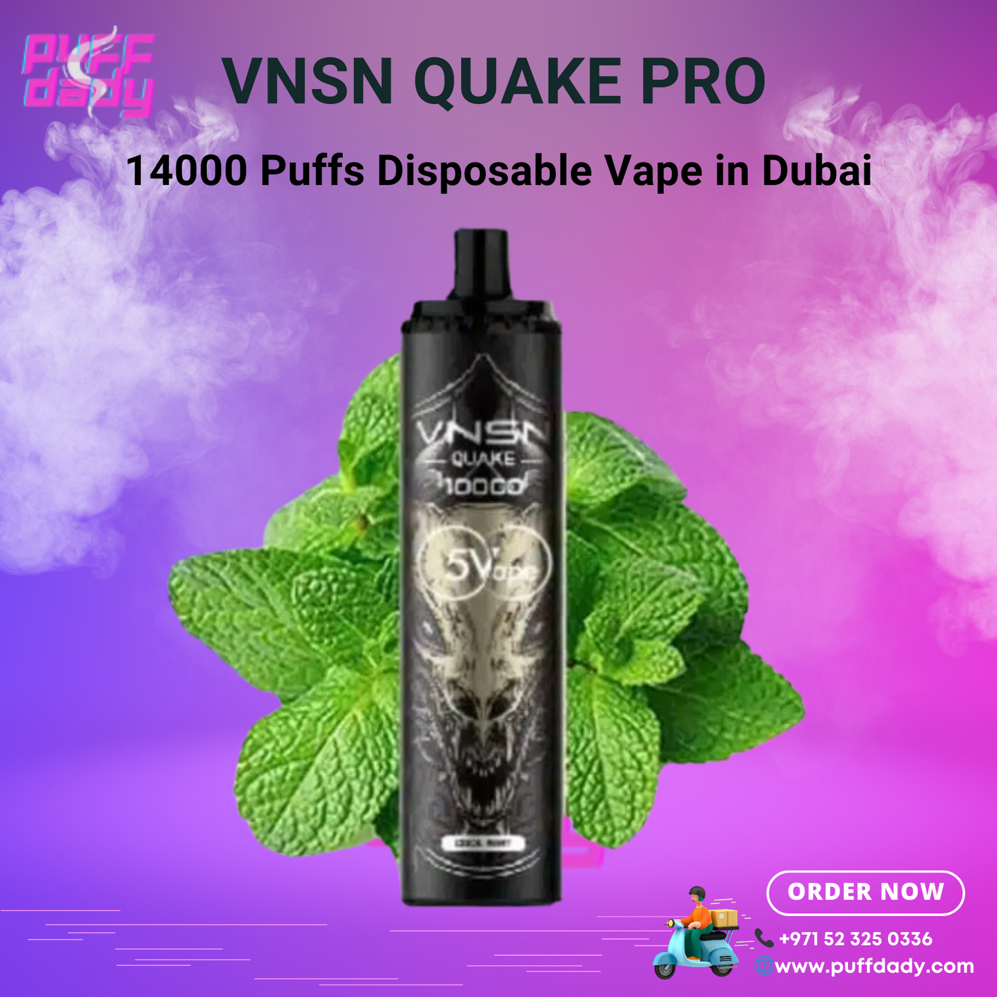 VNSN Quake Pro 14000 puffs disposable vape - puff dady vapes