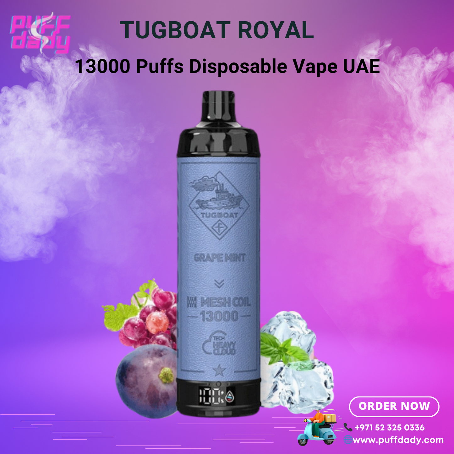 TUGBOAT ROYAL 13000 PUFFS DISPOSABLE VAPE