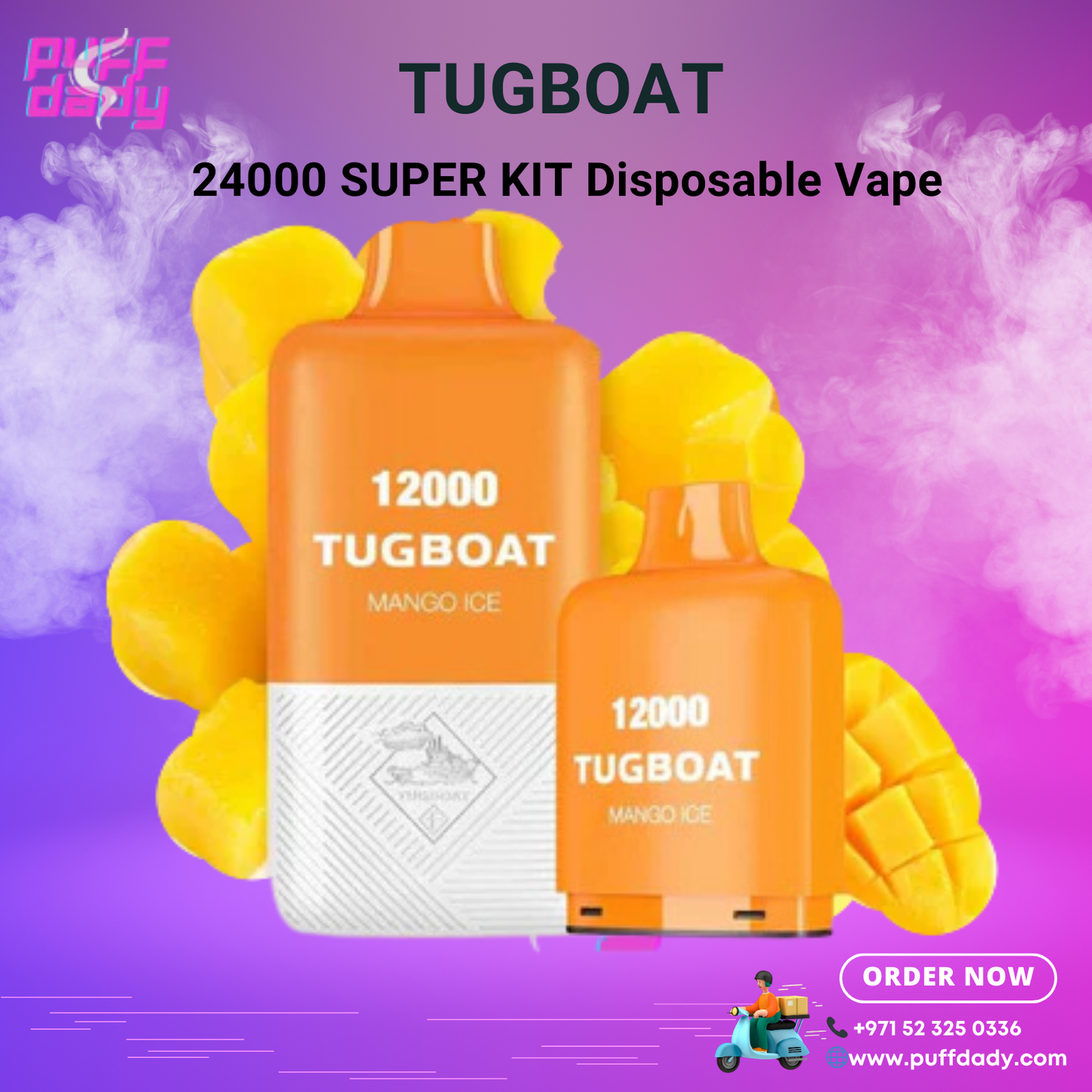 Tugboat Super Kit 24000 Puffs Disposable Vape in Dubai