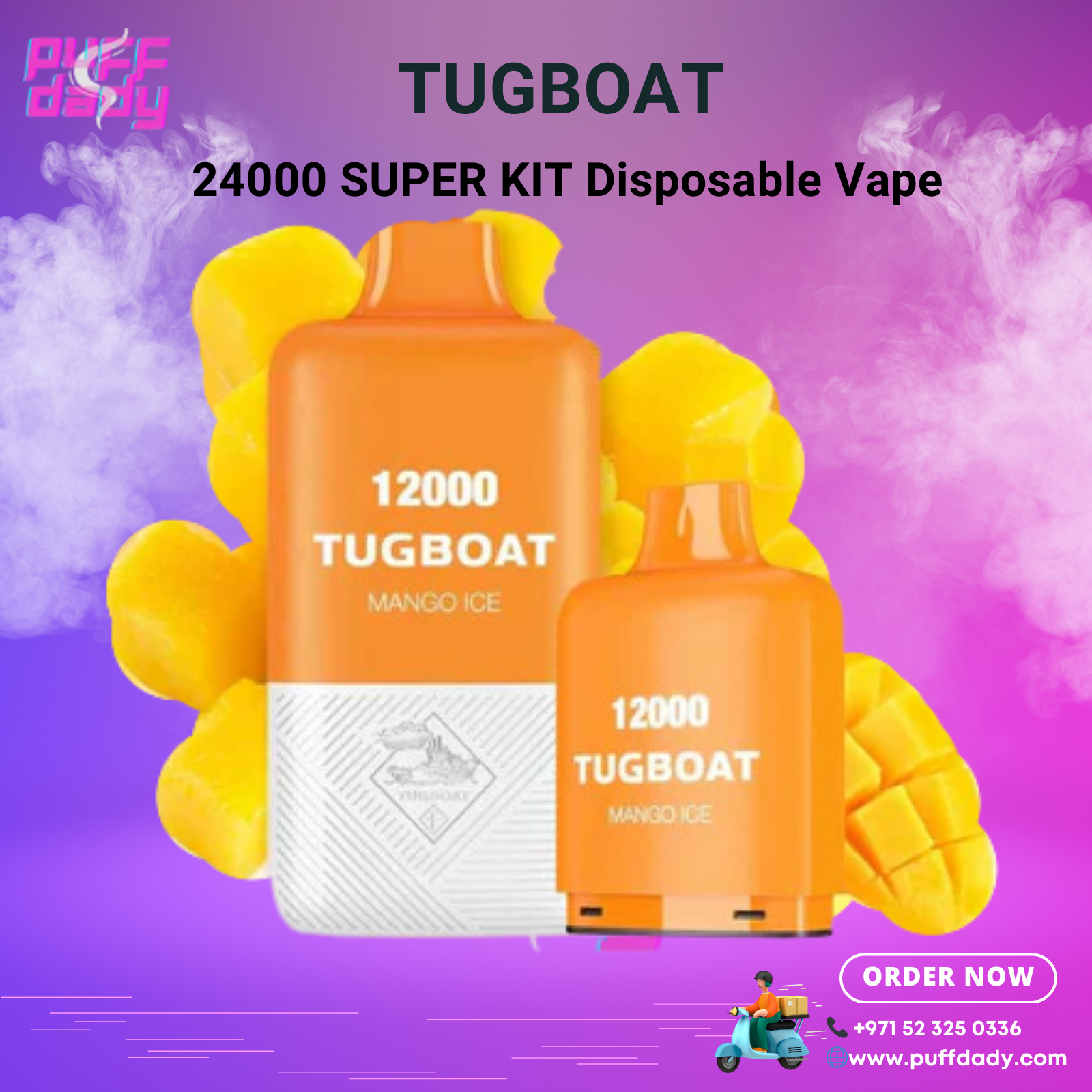 Tugboat Super Kit 24000 Puffs Disposable Vape in Dubai