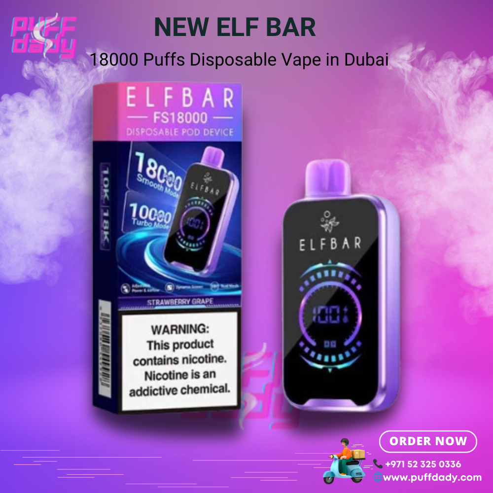 New Elf Bar 18000 Puffs Disposable Vape in Dubai