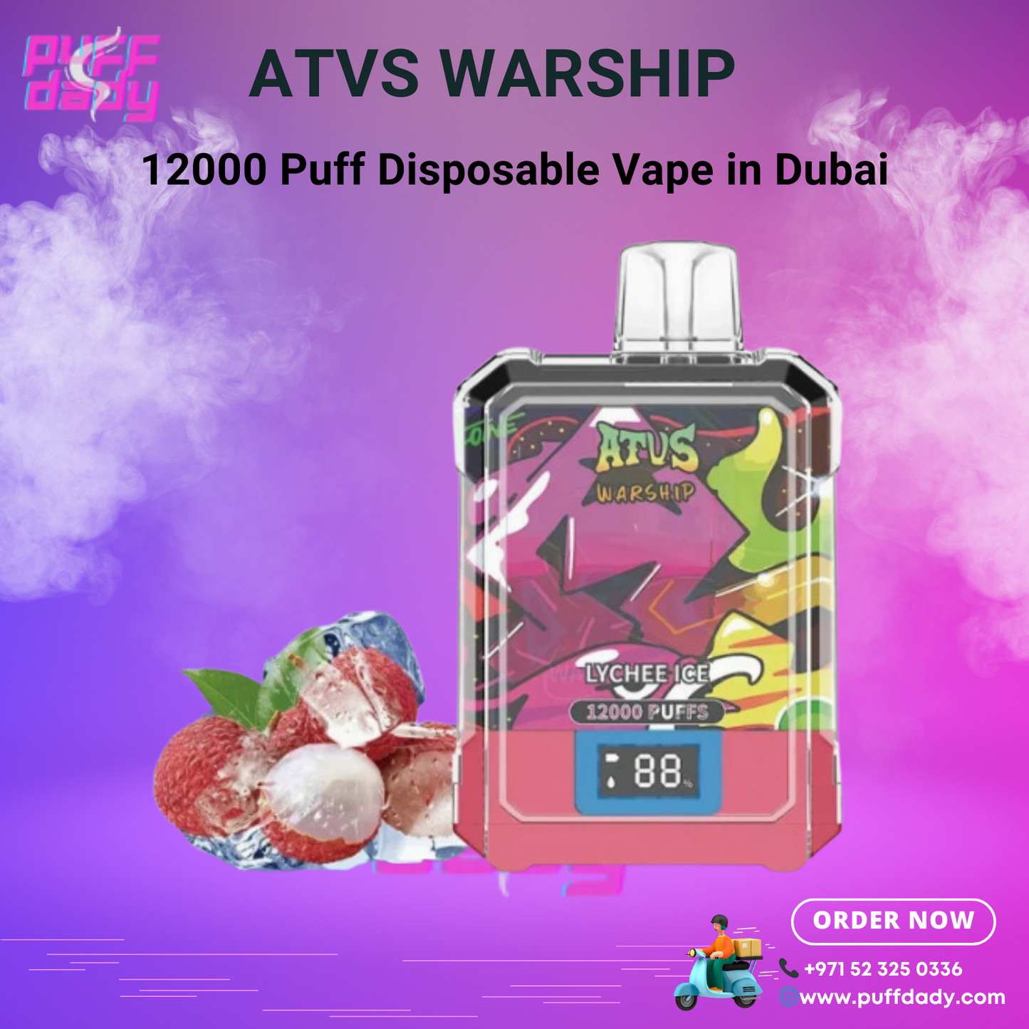 ATVS Warship 12000 disposable vape