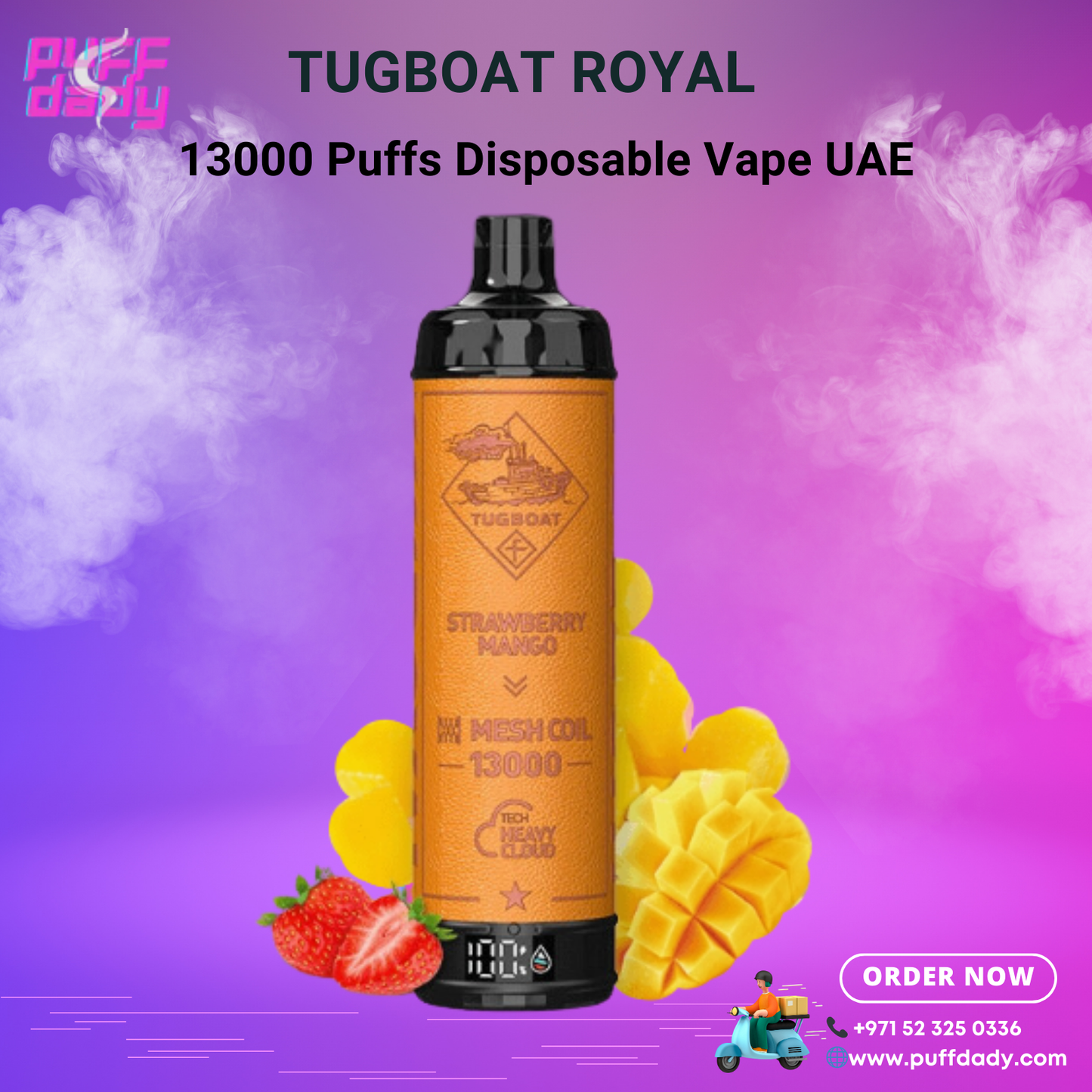 TUGBOAT ROYAL 13000 PUFFS DISPOSABLE VAPE