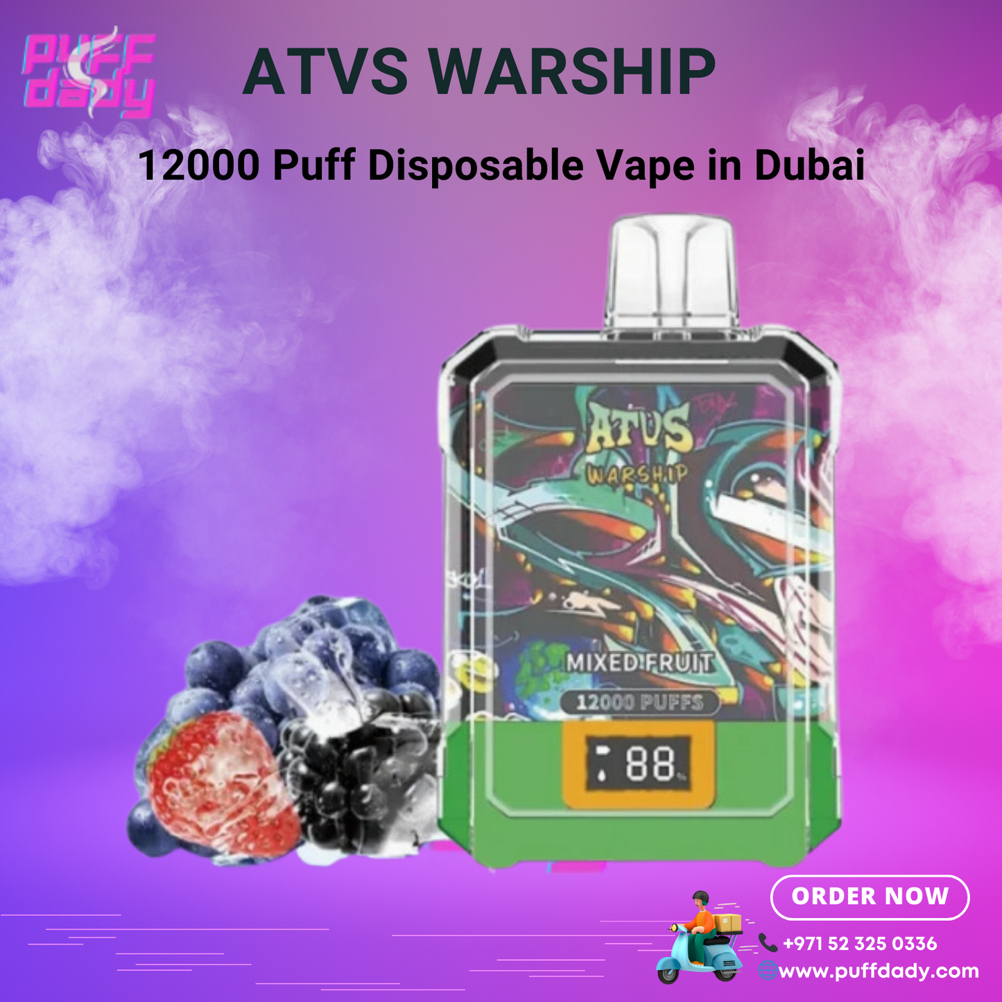 ATVS Warship 12000 disposable vape