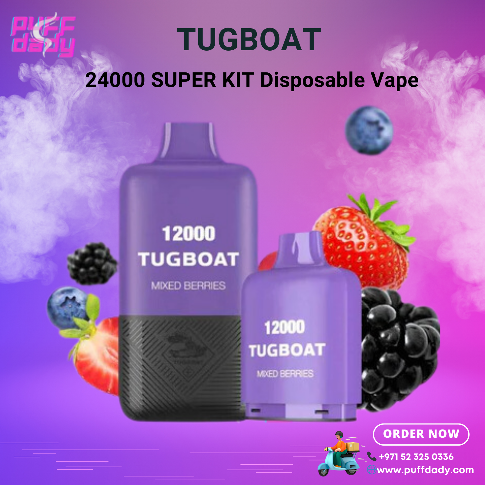 Tugboat Super Kit 24000 Puffs Disposable Vape in Dubai