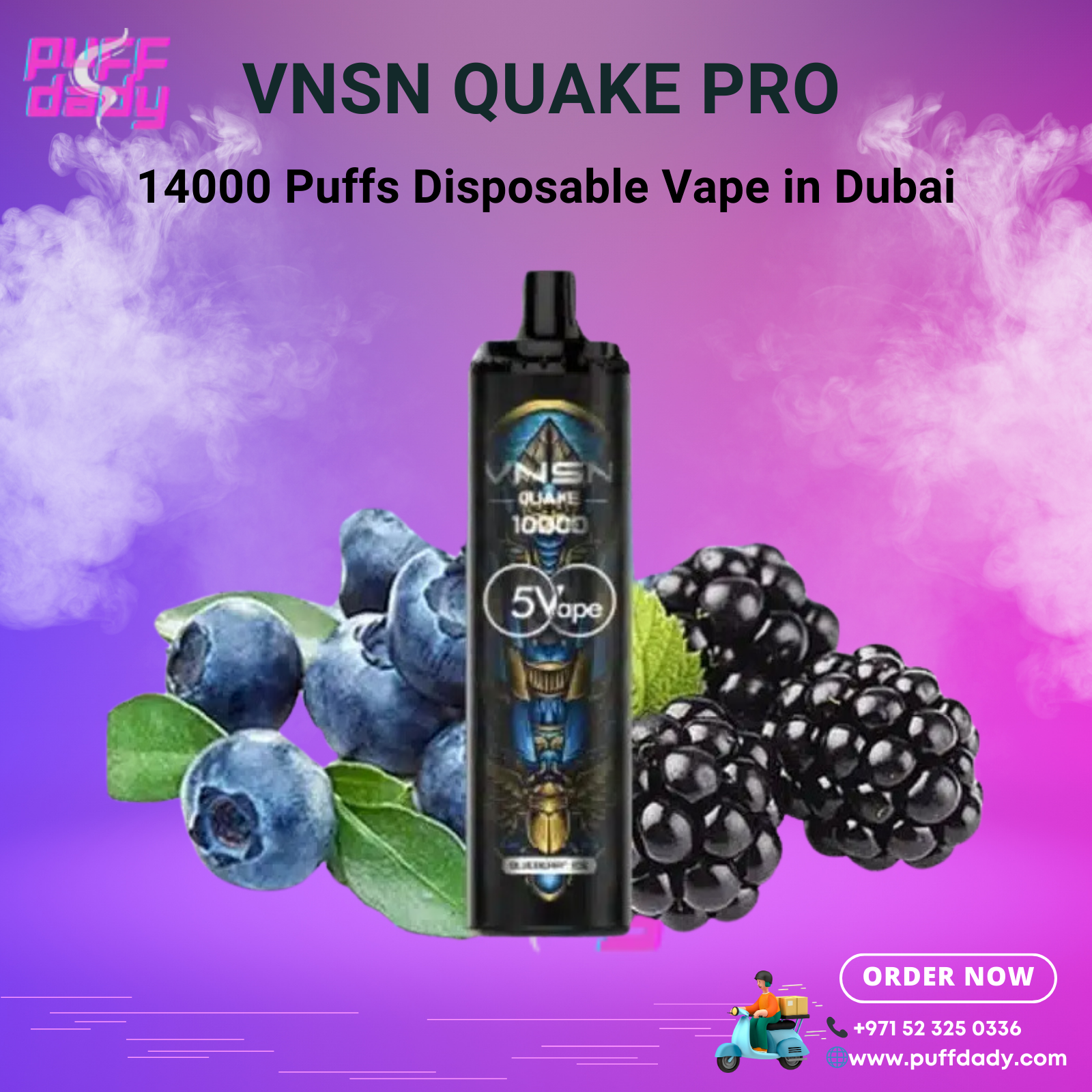 VNSN Quake Pro 14000 puffs disposable vape - puff dady vapes