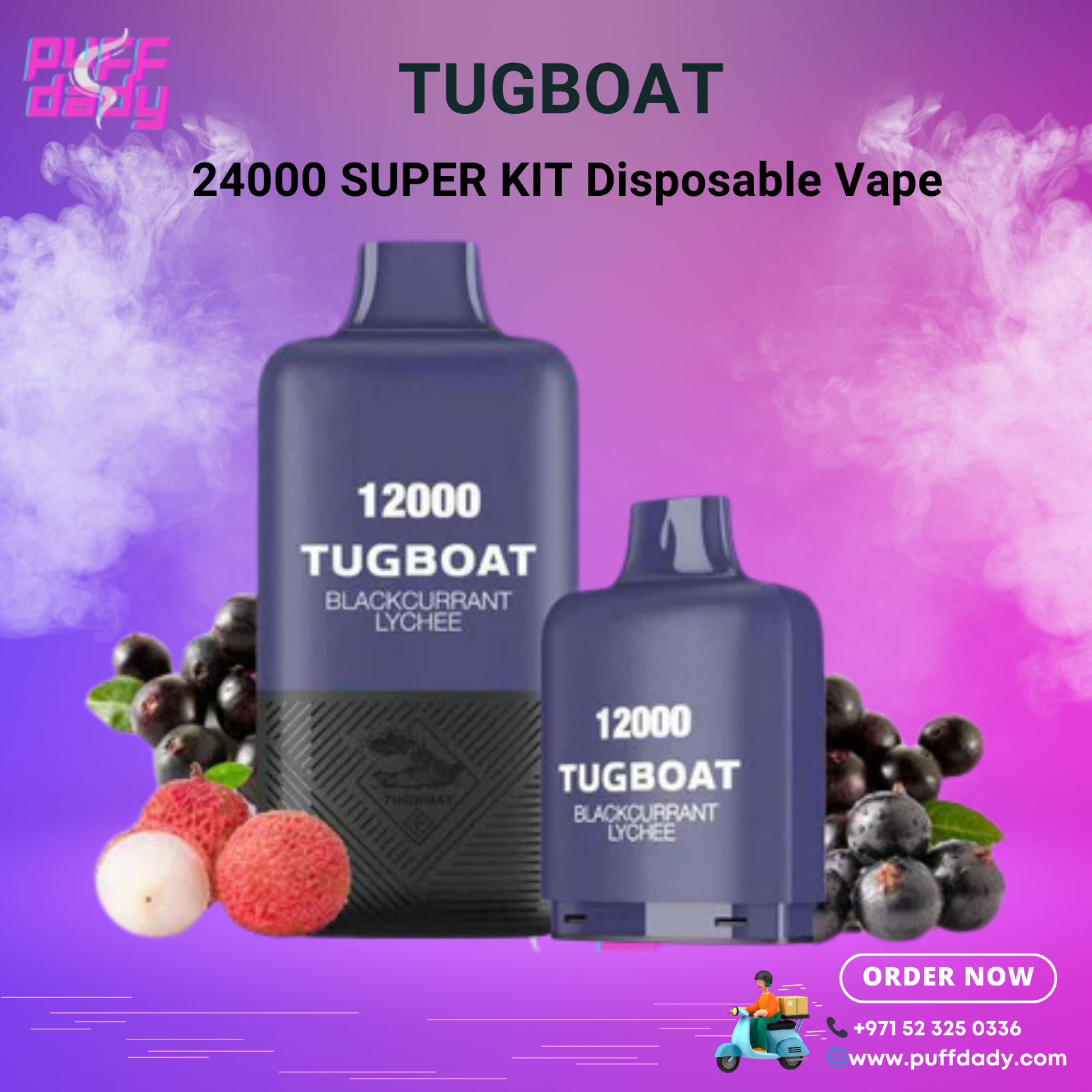 Tugboat Super Kit 24000 Puffs Disposable Vape in Dubai