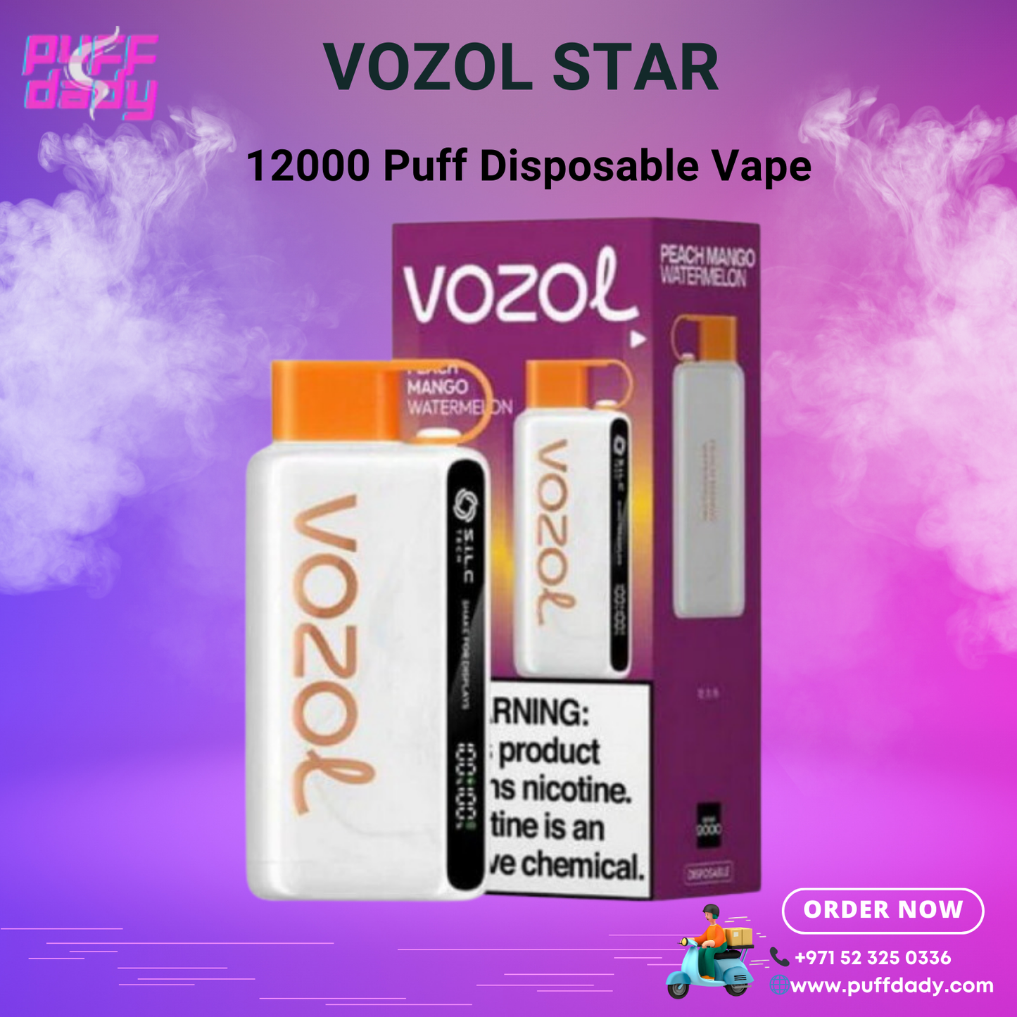 The Vozol Star 12000 Puffs Disposable Vape in UAE