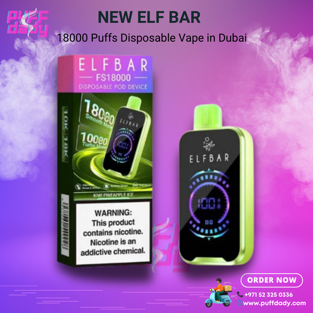 New Elf Bar 18000 Puffs Disposable Vape in Dubai