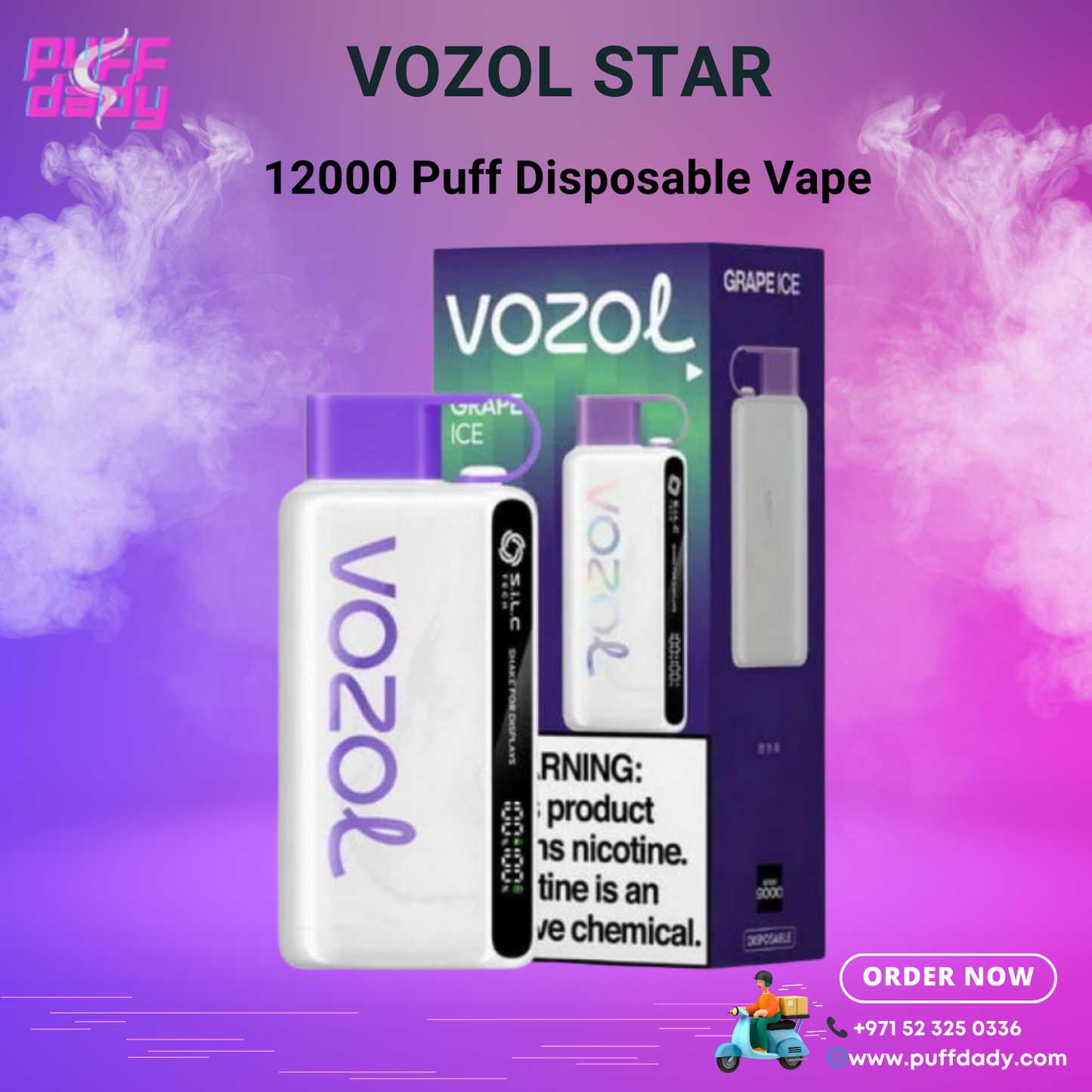 The Vozol Star 12000 Puffs Disposable Vape in UAE