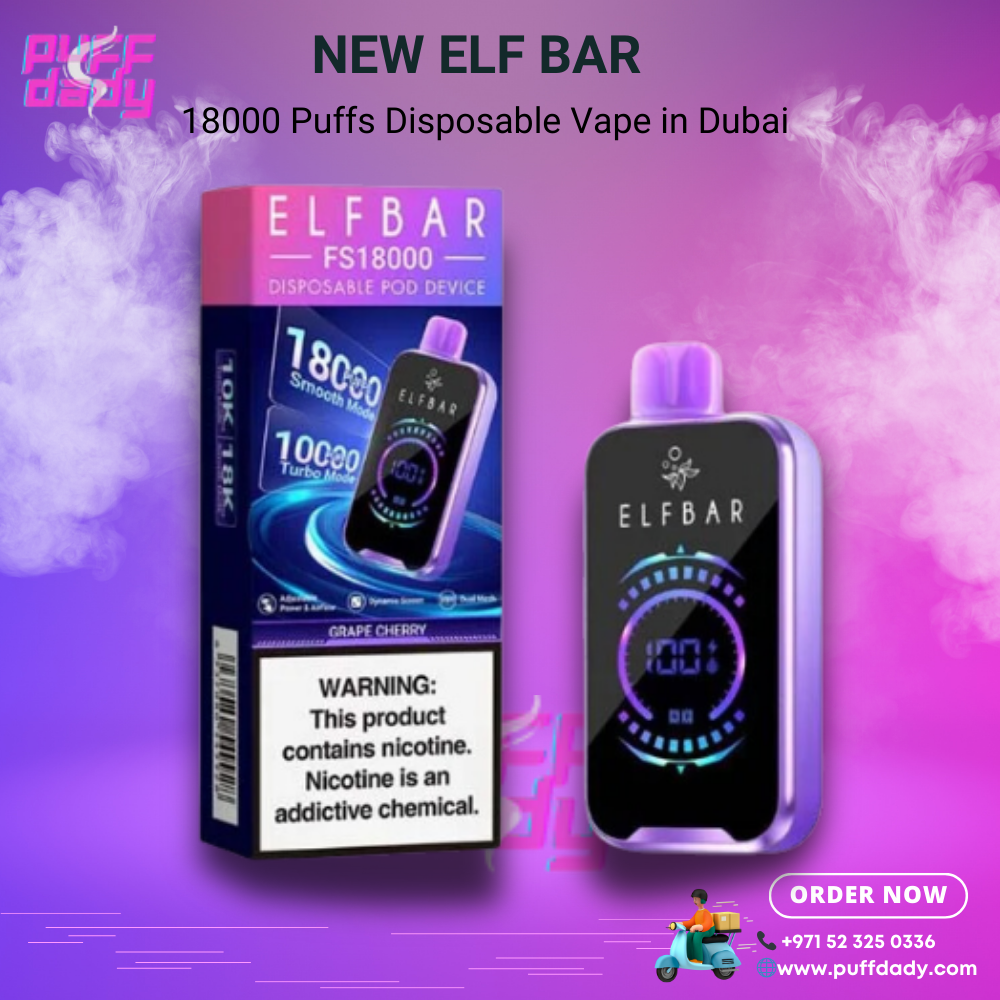 New Elf Bar 18000 Puffs Disposable Vape in Dubai