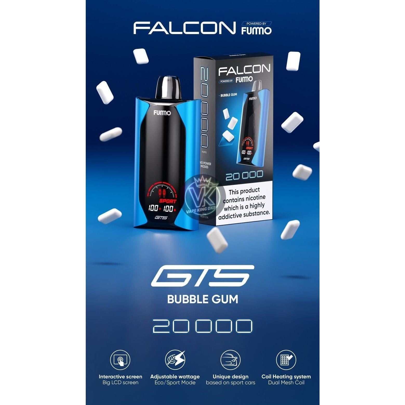 Fummo Falcon 20000 puffs 20mg Disposable vape in sharjah