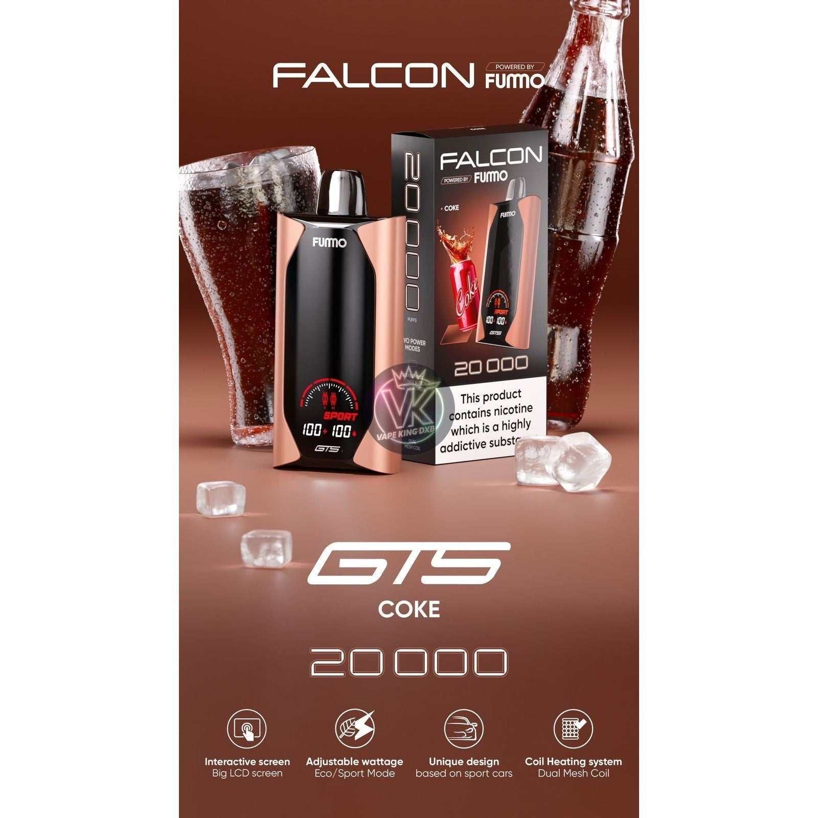 Fummo Falcon 20000 puffs 20mg Disposable vape in saudi arab- Puff Dady VAPE SHOP