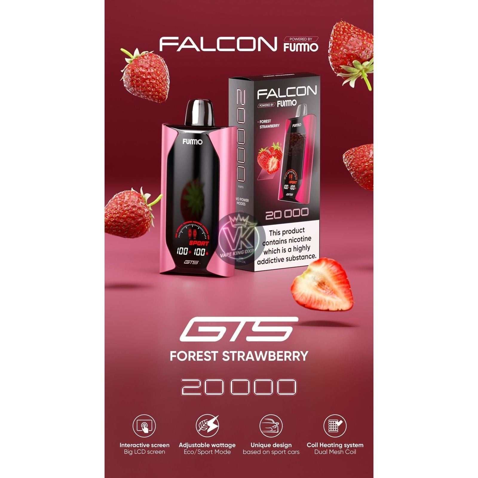Fummo Falcon 20000 puffs 20mg Disposable vape in abu dhabi- Puff Dady VAPE SHOP