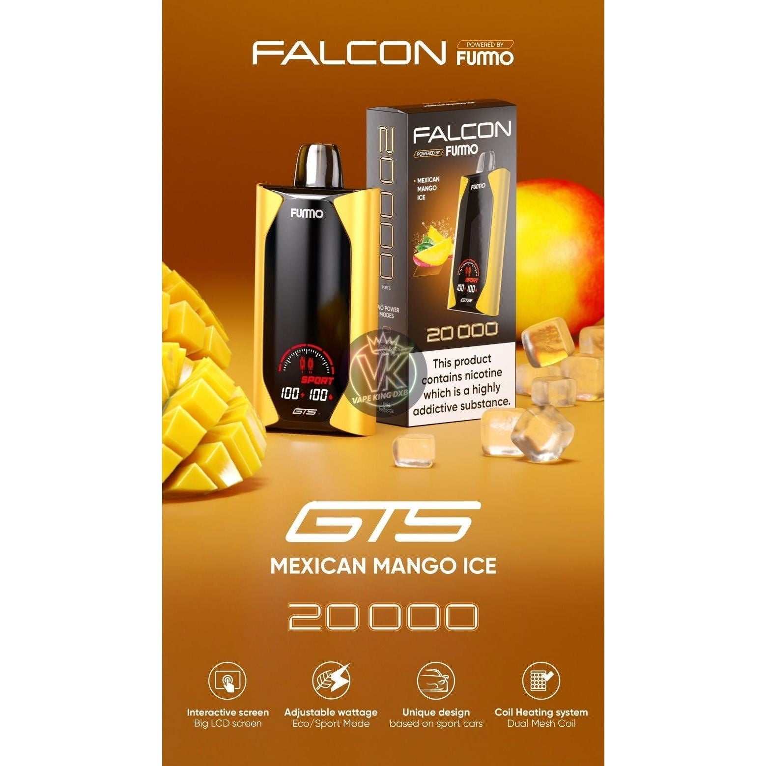 Fummo Falcon 20000 Puffs Disposable Vape with Digital Display - Long-Lasting Experience Puff Dady VAPE SHOP Fummo Falcon 20000 Puffs Disposable Vape with Digital Display - Long-Lasting Experience Puff Dady VAPE SHOP