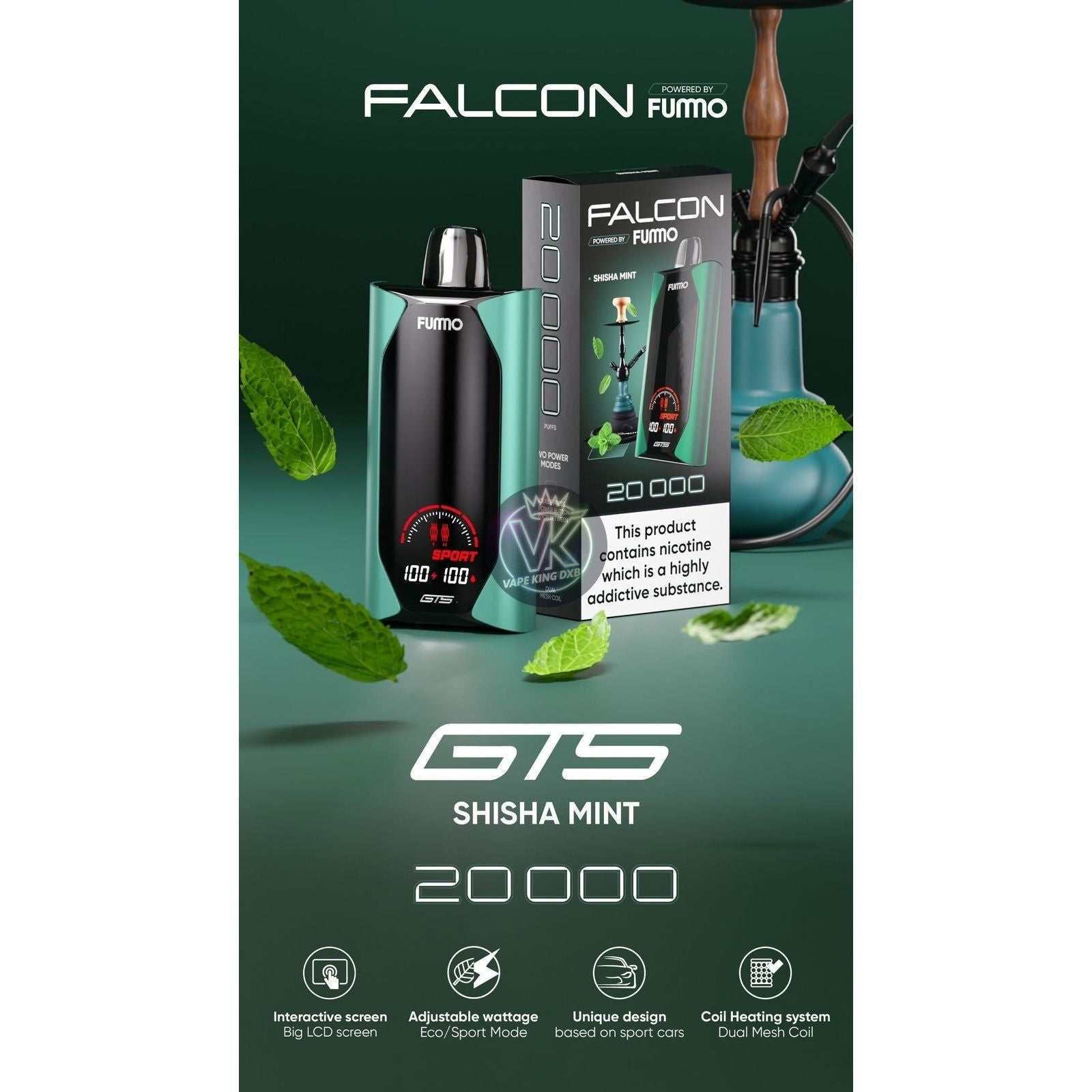 Fummo Falcon 20000 puffs 20mg Disposable vape IN FINLAND- Puff Dady VAPE SHOP