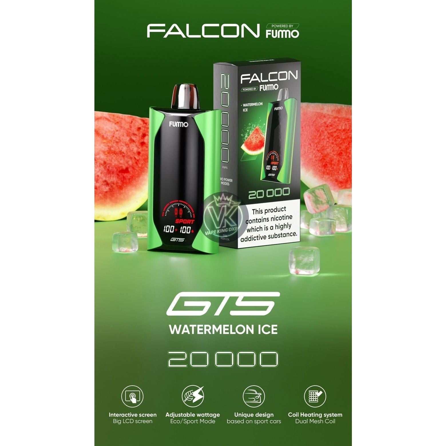 Fummo Falcon 20000 puffs 20mg Disposable vape IN OMAN - Puff Dady VAPE SHOP