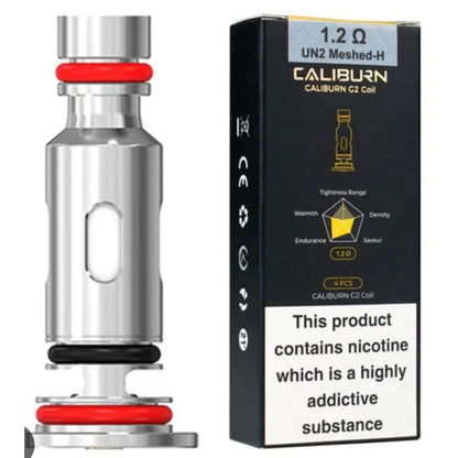 UWELL CALIBURN G2 replacement coil with 1.2 ohm UN2 Meshed-H for enhanced flavor and vapor production