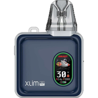 Compact OXVA SQ Pro vape kit with color screen, adjustable airflow, and top-fill cartridge.