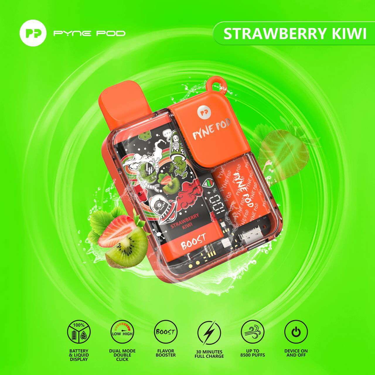 Pyne Pod 8500 - Rechargeable Disposable Vape with 8500 Puffs for Ultimate Vaping Experience Puff Dady VAPE SHOP Pyne Pod 8500 - Rechargeable Disposable Vape with 8500 Puffs for Ultimate Vaping Experience Puff Dady VAPE SHOP
