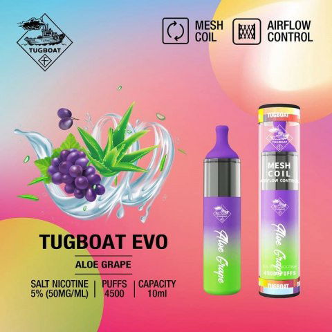 Tugboat Evo Disposable Pod 4500 Puffs (5% Nicotine) - Puff Dady VAPE SHOP -  - Tugboat Evo Disposable Pod 4500 Puffs (5% Nicotine) - Puff Dady VAPE SHOP -  - Tugboat Evo Disposable Pod 4500 Puffs 5% Nicotine - - #tag1# - #tag2# 