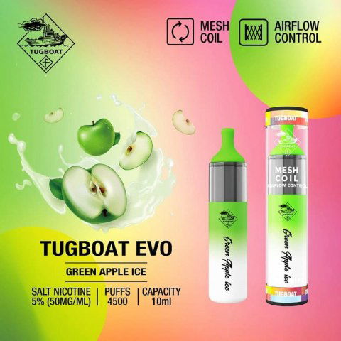 Tugboat Evo Disposable Pod 4500 Puffs (5% Nicotine) - Puff Dady VAPE SHOP -  - Tugboat Evo Disposable Pod 4500 Puffs (5% Nicotine) - Puff Dady VAPE SHOP -  - Tugboat Evo Disposable Pod 4500 Puffs 5% Nicotine - - #tag1# - #tag2# 