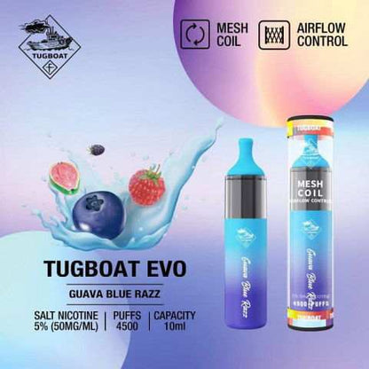 Tugboat Evo Disposable Pod 4500 Puffs (5% Nicotine) - Puff Dady VAPE SHOP -  - Tugboat Evo Disposable Pod 4500 Puffs (5% Nicotine) - Puff Dady VAPE SHOP -  - Tugboat Evo Disposable Pod 4500 Puffs 5% Nicotine - - #tag1# - #tag2# 