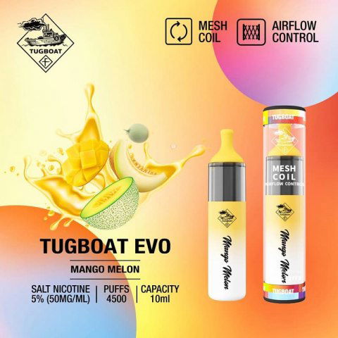 Tugboat Evo Disposable Pod 4500 Puffs (5% Nicotine) - Puff Dady VAPE SHOP -  - Tugboat Evo Disposable Pod 4500 Puffs (5% Nicotine) - Puff Dady VAPE SHOP -  - Tugboat Evo Disposable Pod 4500 Puffs 5% Nicotine - - #tag1# - #tag2# 