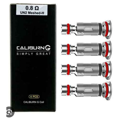 Uwell Caliburn G Replacement Coils 0.8 Ohm UN2 Meshed-H pack of 4 for enhanced vaping flavor and performance