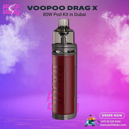 Voopoo Drag X 80W Pod Kit in Dubai - Puff Dady VAPE SHOP