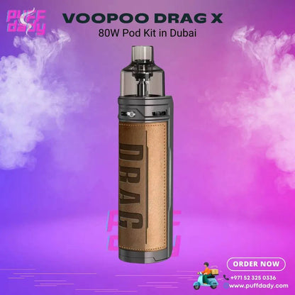Voopoo Drag X 80W Pod Kit in Dubai - Puff Dady VAPE SHOP